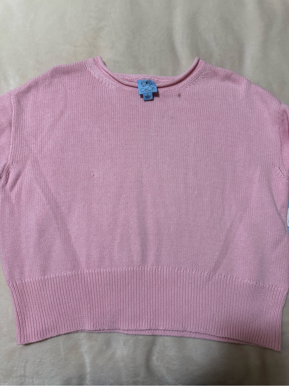 Cece Cotton Roll-Neck Sweater